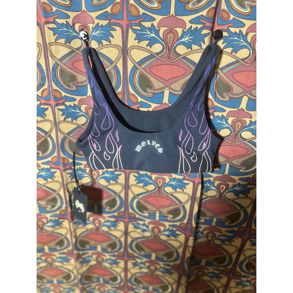 DARC SPORT SHE by Soto Blaze Energy Midnight Blue Flame Print‎ Bralette XS